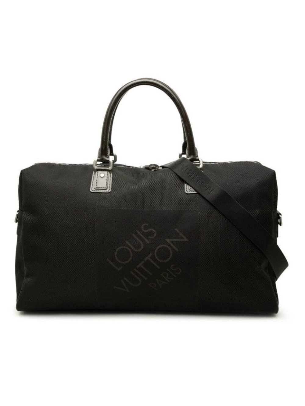 Louis Vuitton Damier Geant Albatross Boston Bag 2-Way Noir Black Canvas Leather